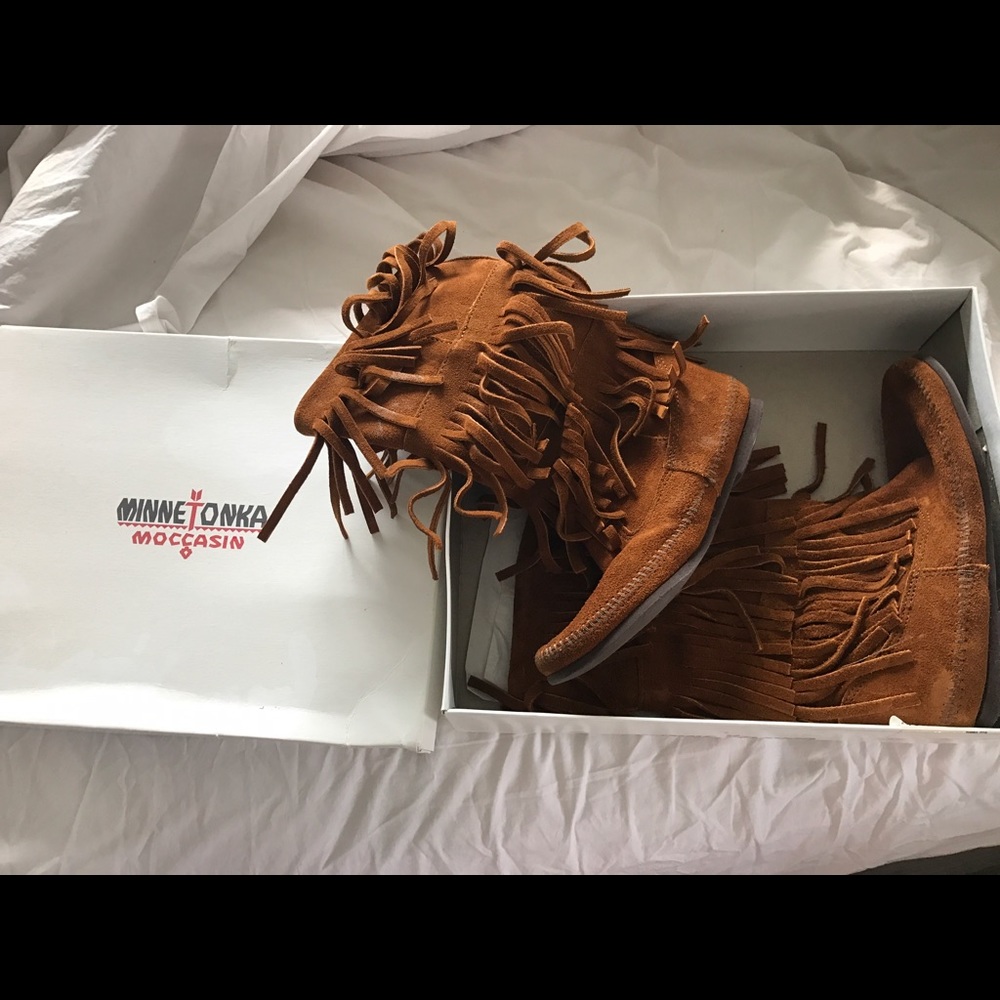 Minnetonka boots.